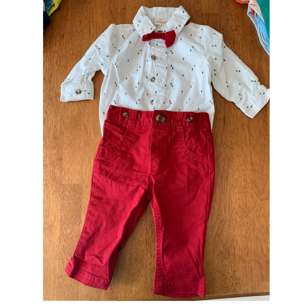Christmas Outfit with bow tie